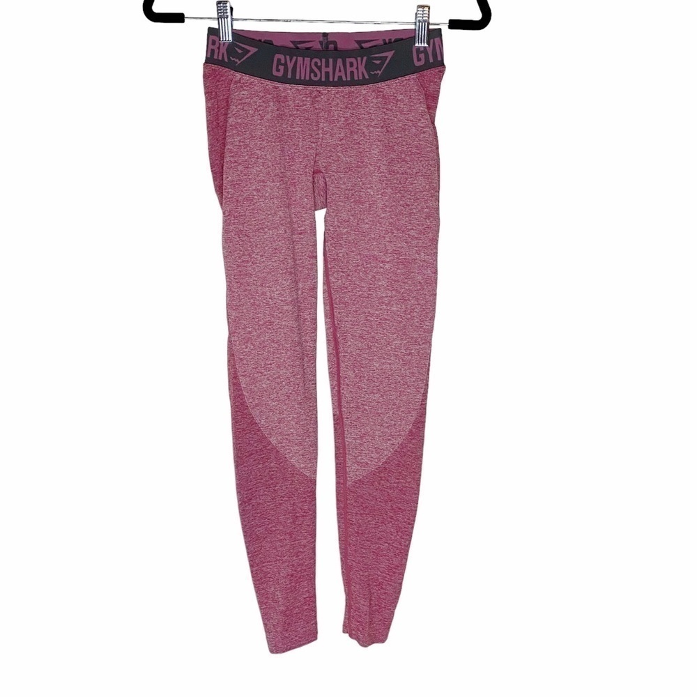 Gymshark Flex Seamless Leggings Marled‎ Pink Charcoal Small